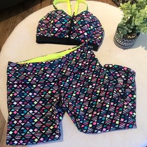 Victoria Secret Capri Sports Bra Med Neon 34C